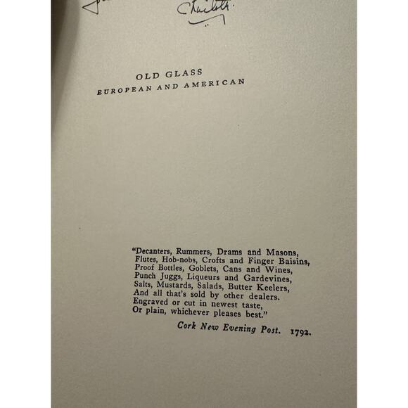 Old Glass European & American By N. Hudson Moore 1935 Rare Vintage Hardcover - Picture 2 of 8